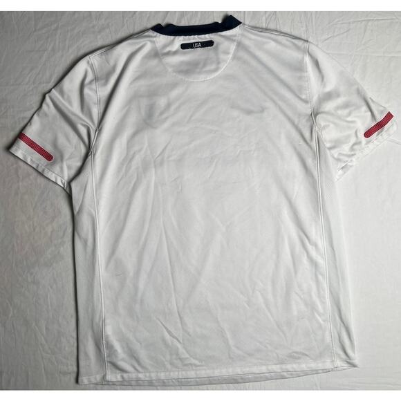 Nike US National Soccer Team Men's Jersey Size Large 11/12 White Kit - Picture 2 of 9